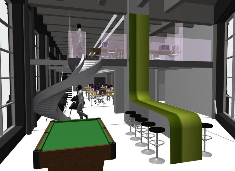 Artist's impression of the new office