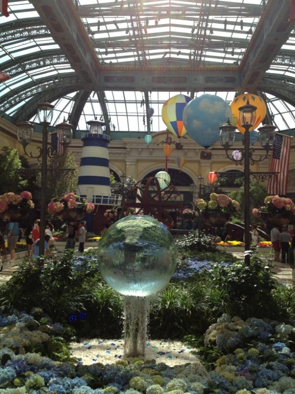 The Bellagio gardens, with amazing flower displays